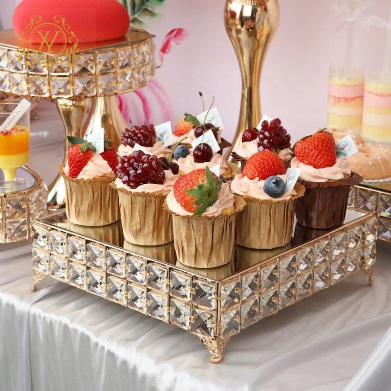 New Cake Stand Wedding Decoration Props Dessert Table Iron Decoration Cake Table Stand Mirror For Wedding Party