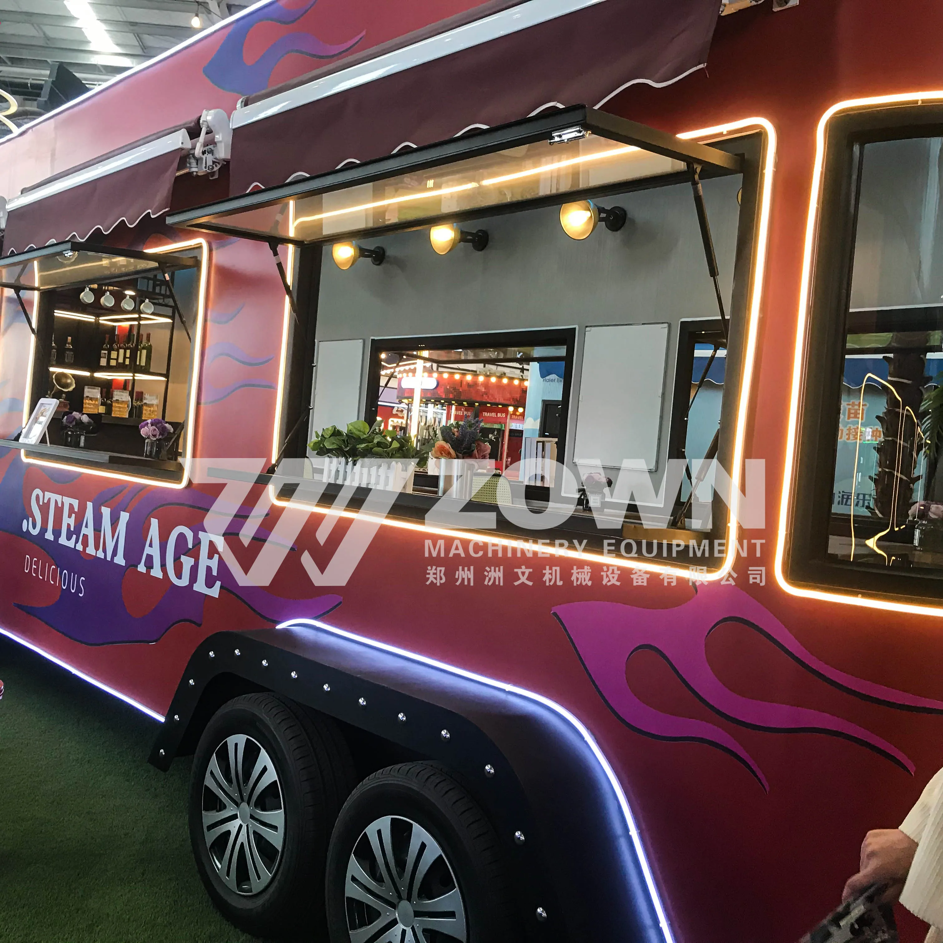 Fully Equipped Food Truck for Sale Europe Customized Concession Bubble Tea Coffee Vending Cart Food Trailer