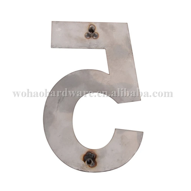
Brushed 304 Stainless Steel metal letters for Address Hotel Room Number and Door Number 
