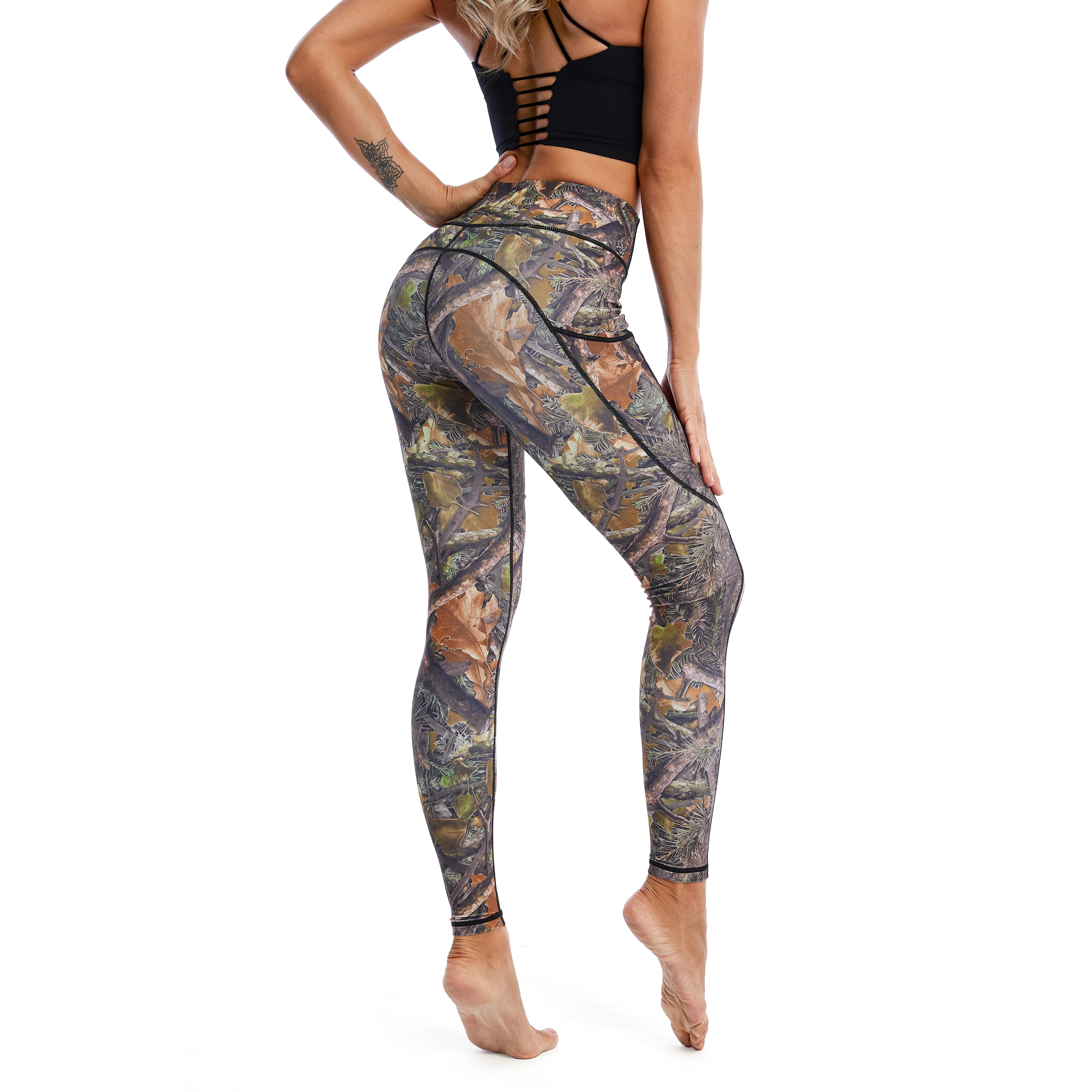 New Women Moisture Wicking Sport Tights Women Fashion Gym Apparel Plus Size Yoga Pants Manufacturer