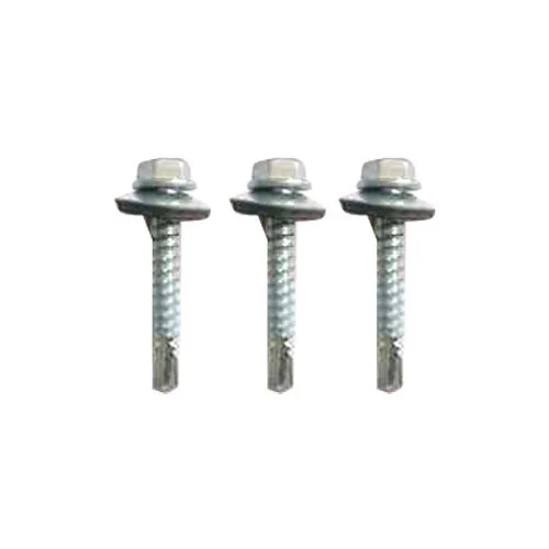 OEM Hexagon Washer Head Self-Drilling Roof Metal Screw Color Plating Self Drilling Screw With Bonded Washer Zinc Plated