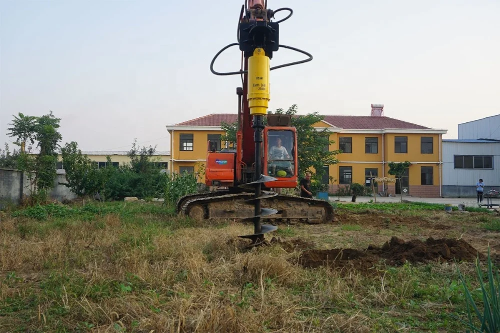 Rock drill 300mm  auger drilling machine