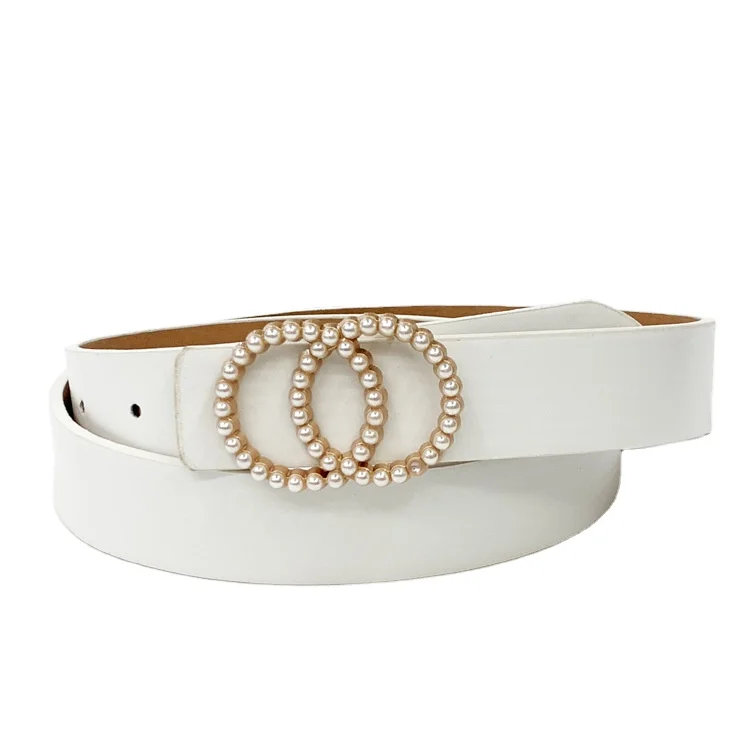 Women Waist Pearl Belt Cinturon Mujer Luxury Brand Ceinture Femme Dresses Woman Girls Ladies Belts Fashion Belts