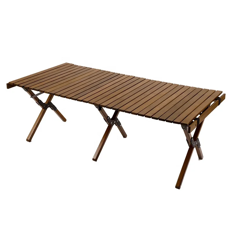 Folding Outdoor Camping Picnic Wood Tables Portable Table Folding Wooden Camping Tables Outdoor Activities
