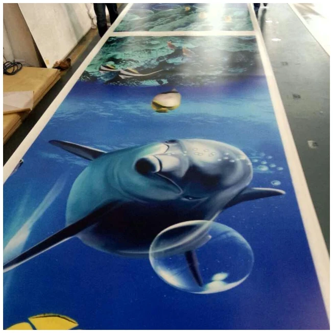 2022 3D антистатическое напольное покрытие из винила ламината с индивидуальным принтом