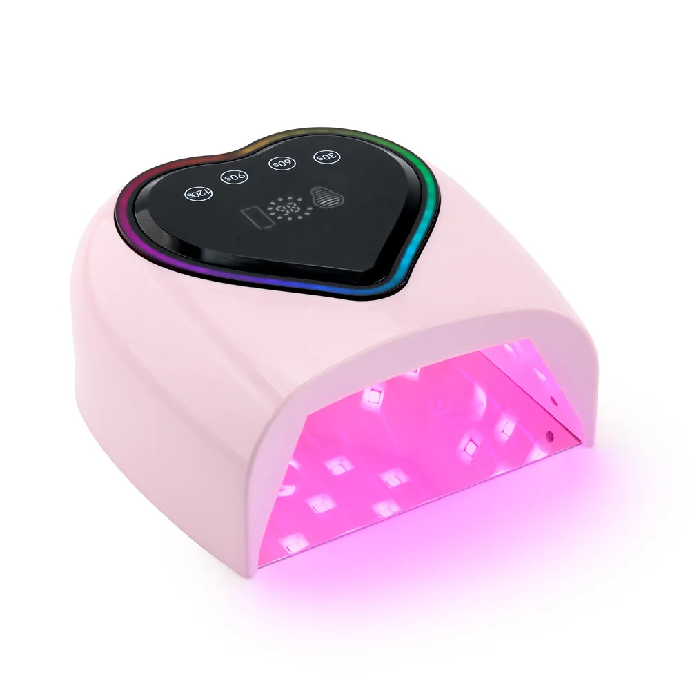 High Power 98 Watts Cordless and Rechargeable Professional Cure UV LED Nail Lamp Nail Dryer for Commercial Salon Use
