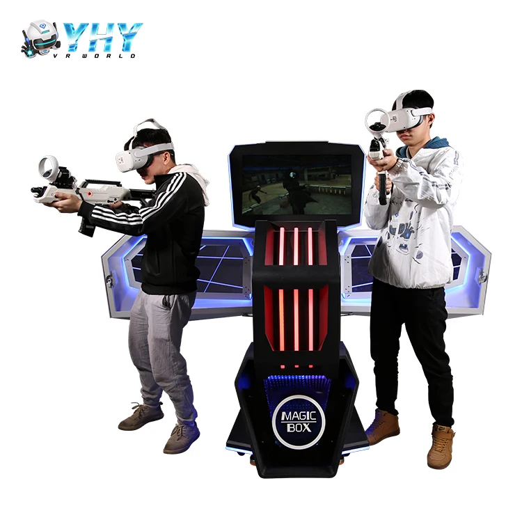 Two Players Small Space Easy to Move Folded 32' Touch Screen Shooting Game Vr Walker
