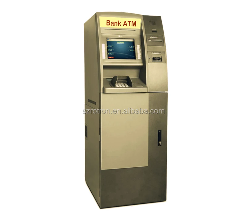 
Smart design best price bank ATM with cash dispenser and 2d barcode reader 