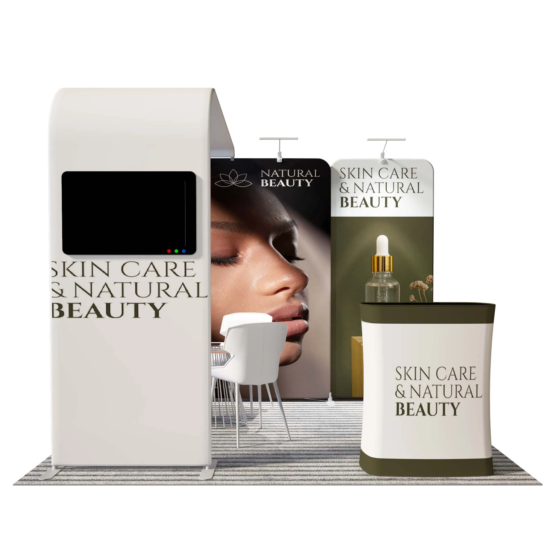 10x10 Custom Printed Portable Exhibition stand Display booth backdrop exhibition light box trade show booth