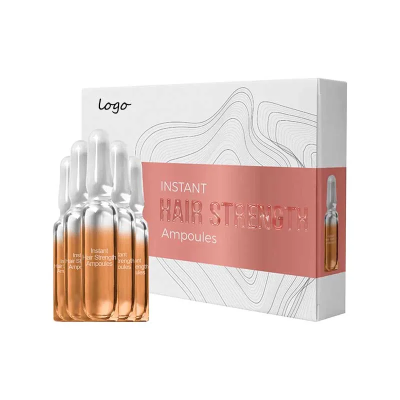 Private Label Instant Hair Strengthen Ampoules Nourish Hair Roots Anti Loss Fixed Hair Serum Scalp Massage Essential Oil
