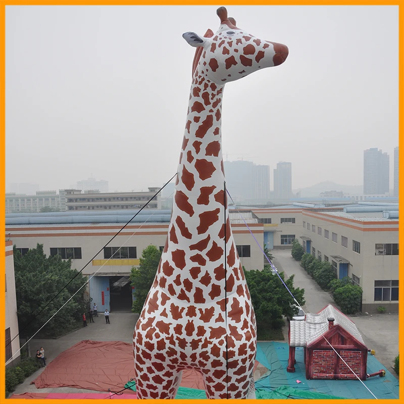AOQI Inflatable enormous Giraffe Animal Model