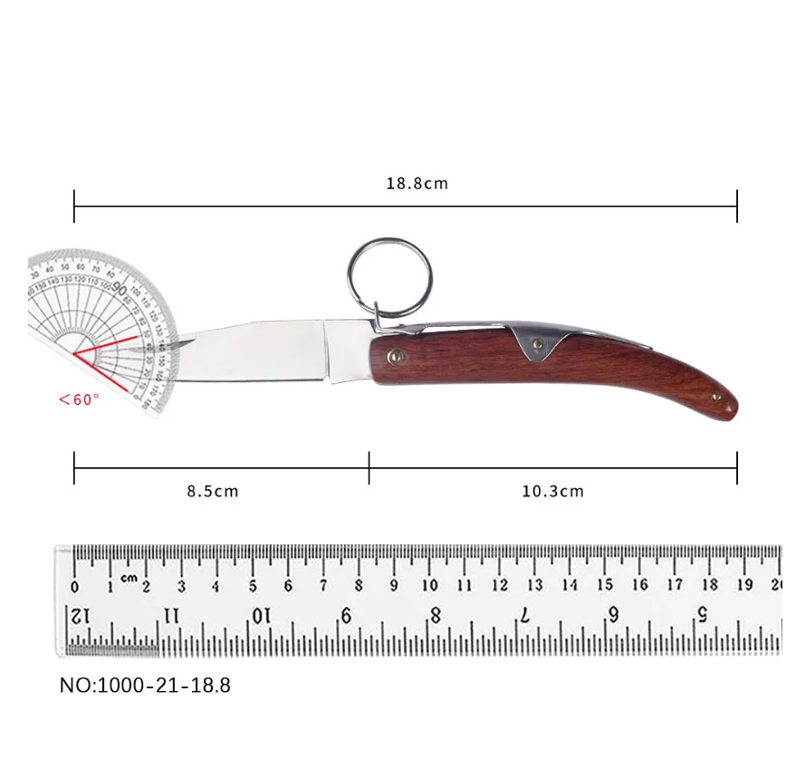 Yatagan Professional Folding Pocket Knife Kitchen High-grade Stainless Steel Hunting Folding Pocket Knife With Rosewood Handle