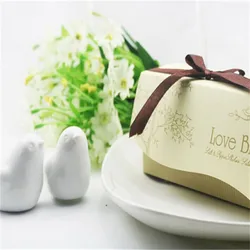 Ceramics Love Bird Salt And Pepper Shaker Wedding Gifts For Guests articulos de fiesta Wedding Souvenir
