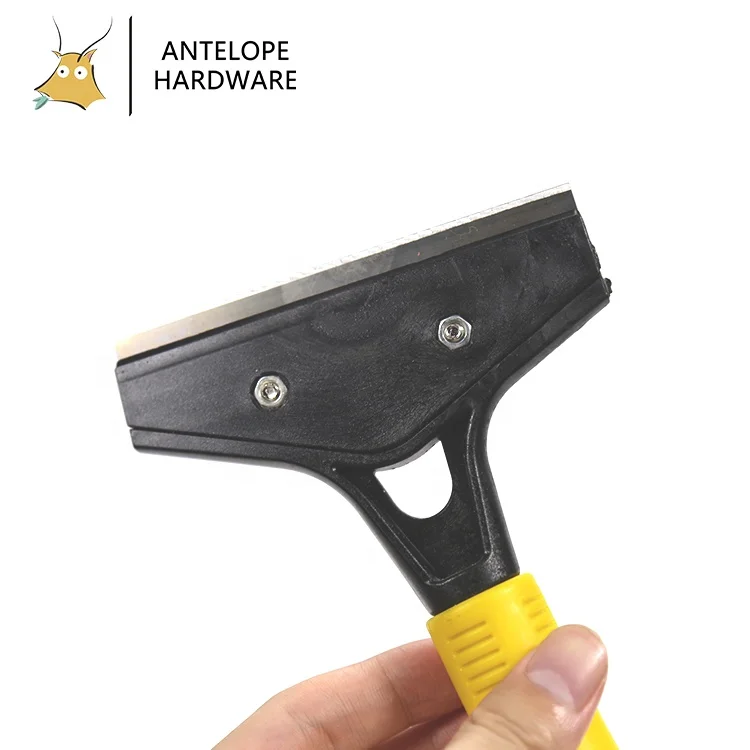 New Window Floor Wall Cleaner Long Plastic Handle Stainless Blade Scraper Machine