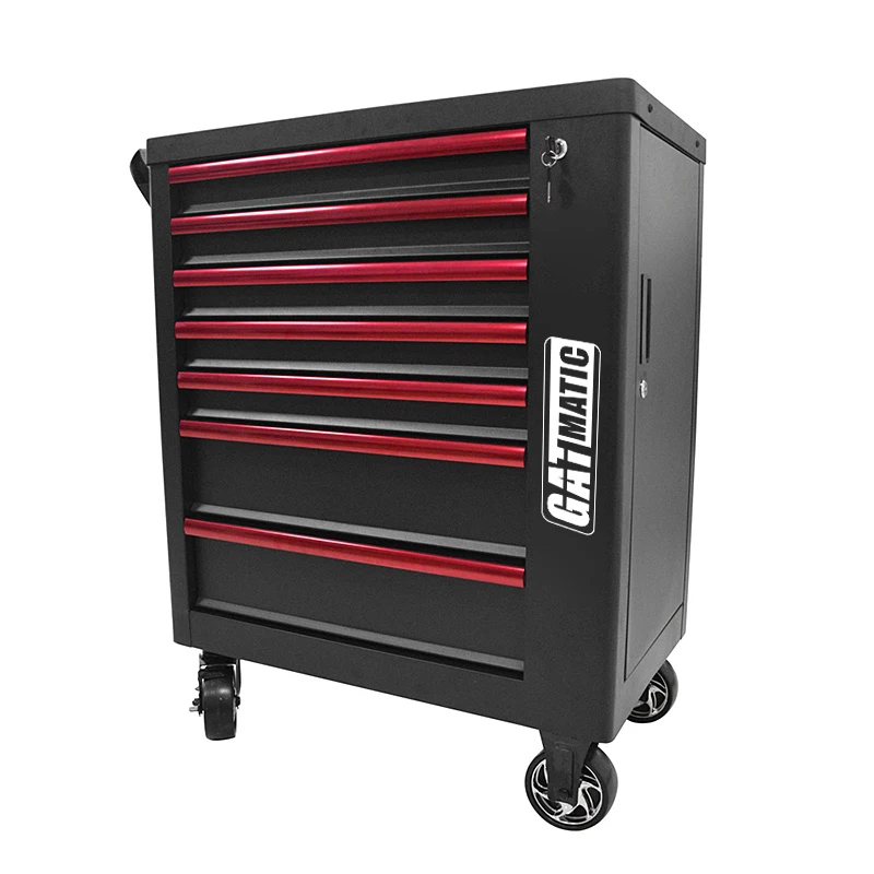 GATmatic Customised Luxury Supply Oem Heavy Duty Large Rolling Tool Chest 7 Drawers Tool Cabinet Car Container