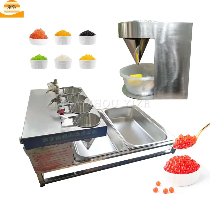 Popping boba bubble tea pearls making machine popping konjac boba ball  machine bursting boba molding maker machine