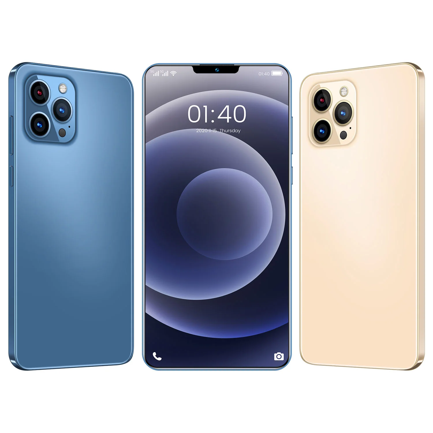 Смартфон i12 Pro Max + 6 7 дюйма 12 512 ГБ Android 10 ядер 5G LET phone 3 камера MTK6889 распознавание лица разблокированный мобильный