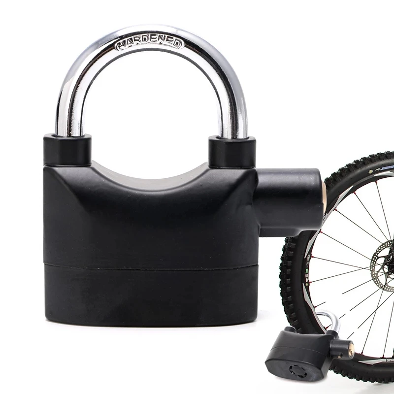 factory price 110dB Security alarm lock for bicycle motorbike waterproof mini portable podlock door lock alarm