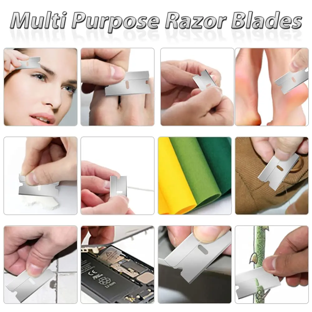 100 Pack Single Edge Scraper Razor Blades