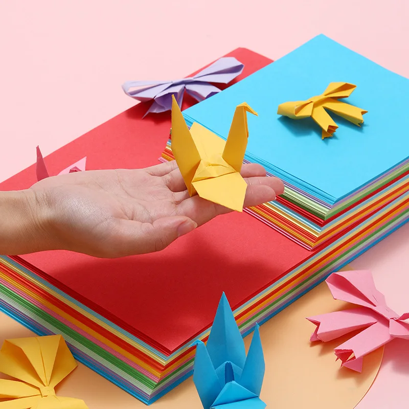 Profesional Handmade Diy Papel De Origami 3d Craft Flower Origami Paper 15*15cm Square Origami For Child