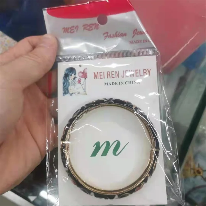 Wholesale Latest Designs High Quality Cloisonne Bracelet Retro Drop Oil Carved Hollow Bracelet Stall Jewelry