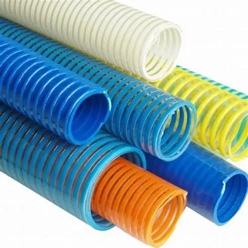 China Factory Supply Flexible Pvc Fiber Green Yellow Suction Hose