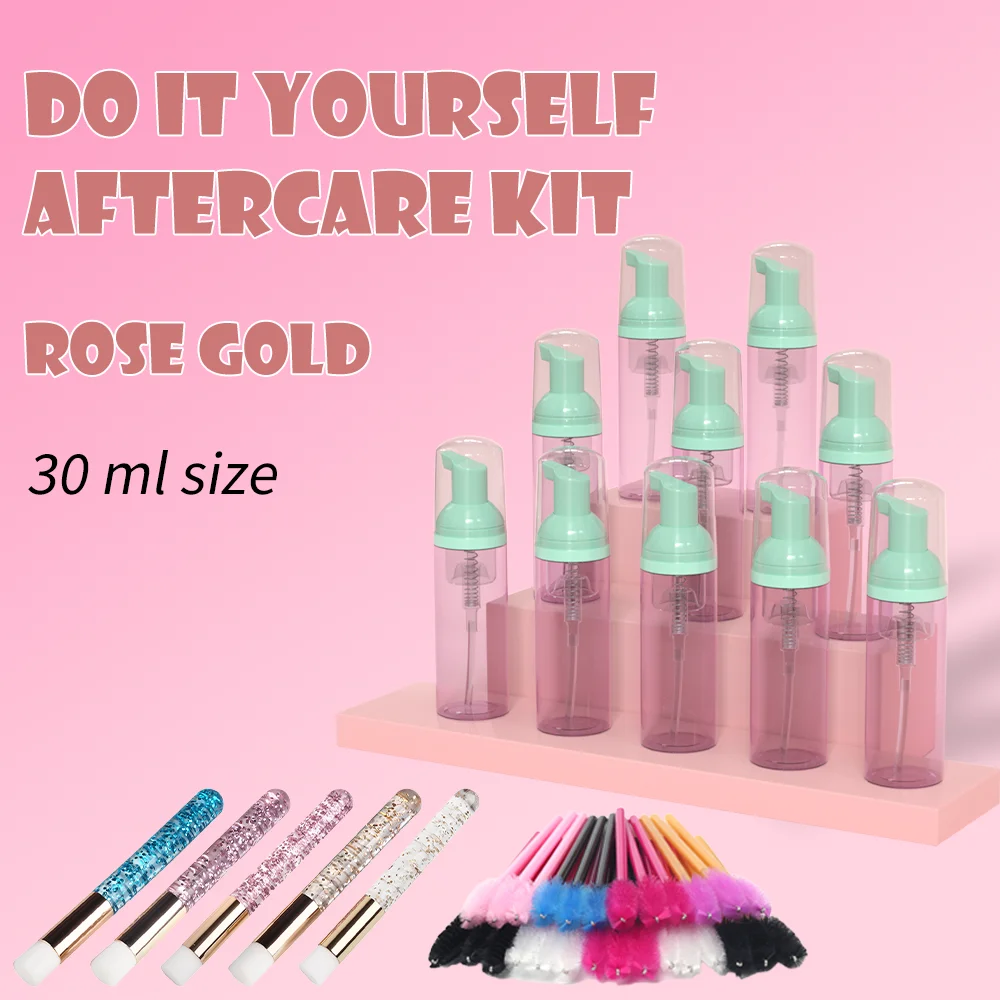 Wholesale lash shampoo bulk lash shampoo box packaging eyelash shampoo kit