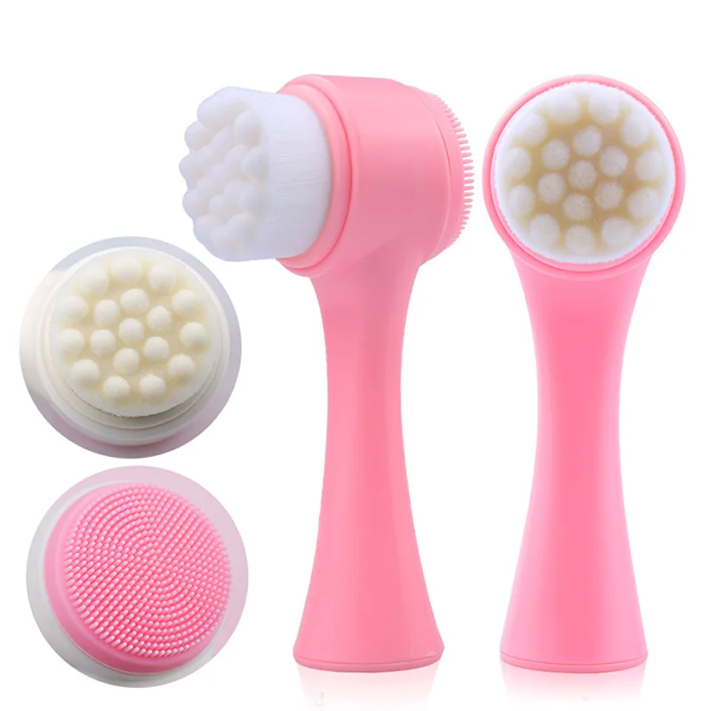 
Makeup Brushes Private Label Double-sided Silicone Cosmetic Brush Face Cleaner Makeup Brushes 