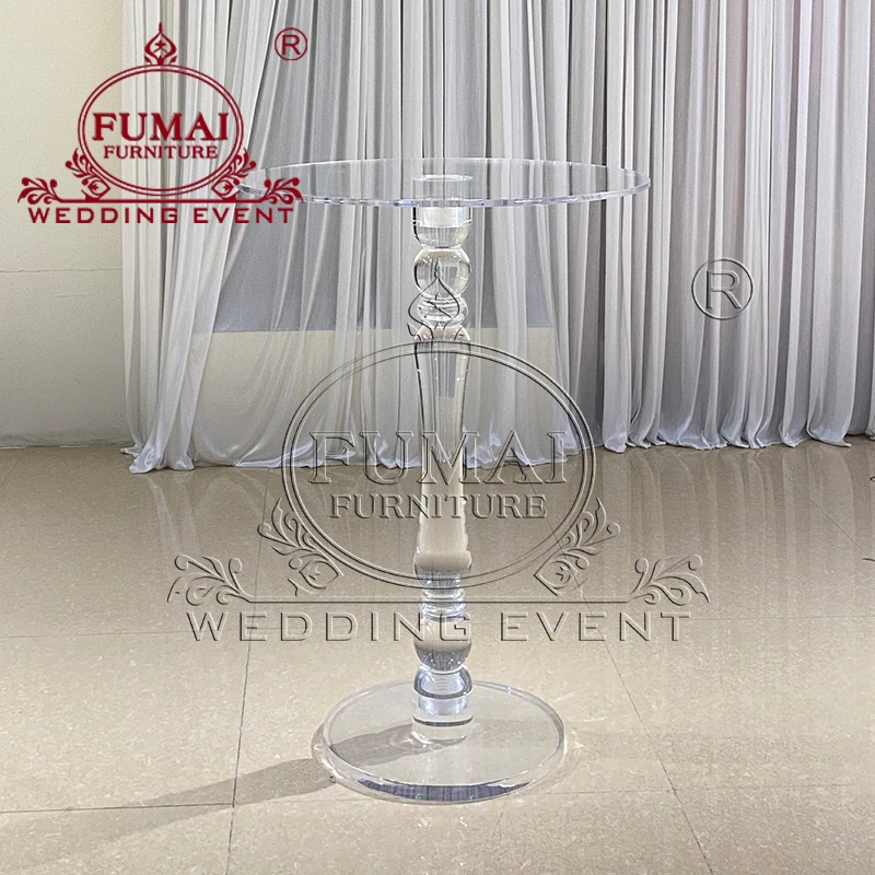 Transparent Rectangle High Acrylic Bar Table Furniture For Wedding Party