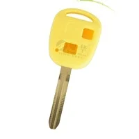 2  Buttons Color Blank Key Shell Case Fob Blank Car Key Shell for Toyota Corolla RAV4 Land Cruiser Prius Yaris