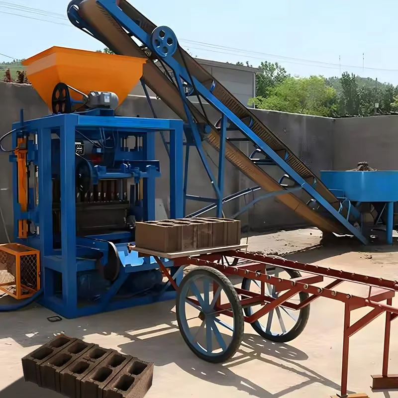 Qt4-16 Brick Making Machinery Brick Machine Making Semi-Automatic Machines For Making Concrete Block