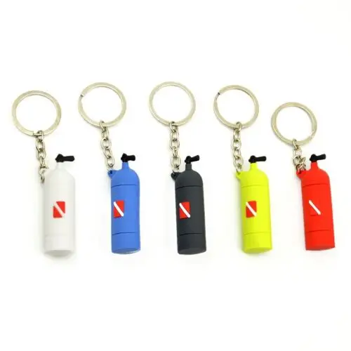 DPR Scuba Tank Key chain scuba diving gift keychain diving souvenir fin keychain