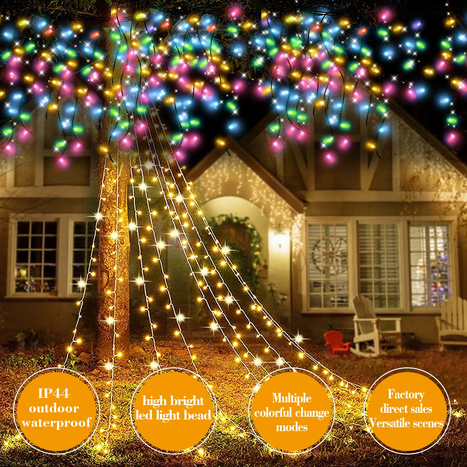 Factory IP44 Outdoor Rabbit Decoration Lighted Christmas Tree Led Strip Light