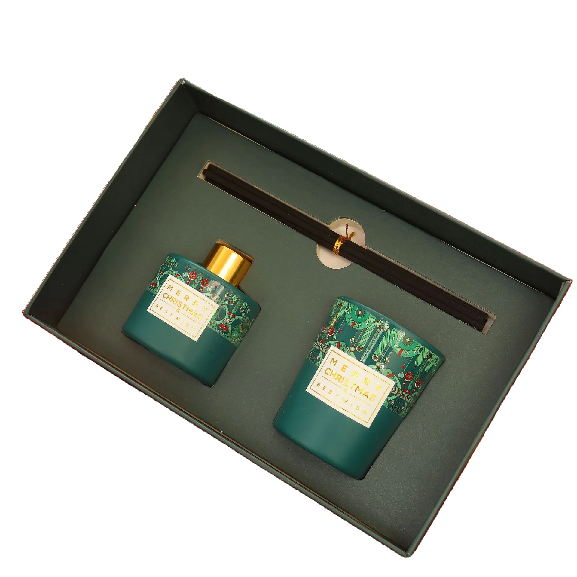 Wholesale Christmas Gift Set Scented Candle Reed Diffuser Fragrance Aroma For Home Women Air Freshener