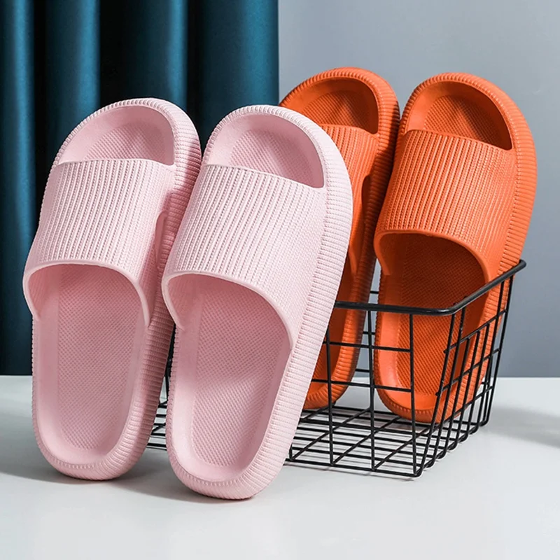 Home Slippers Thick Platform Bathroom Cloud Sootheze Slippers Non-slip Flip Flops Woman Sandals Women Fashion EVA Indoor Slides
