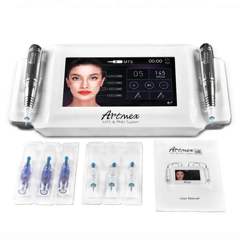 10 Speed Permanent Makeup Tattoo Machine Artmex v8 Makeup Machine for Eyebrow Lip Beauty