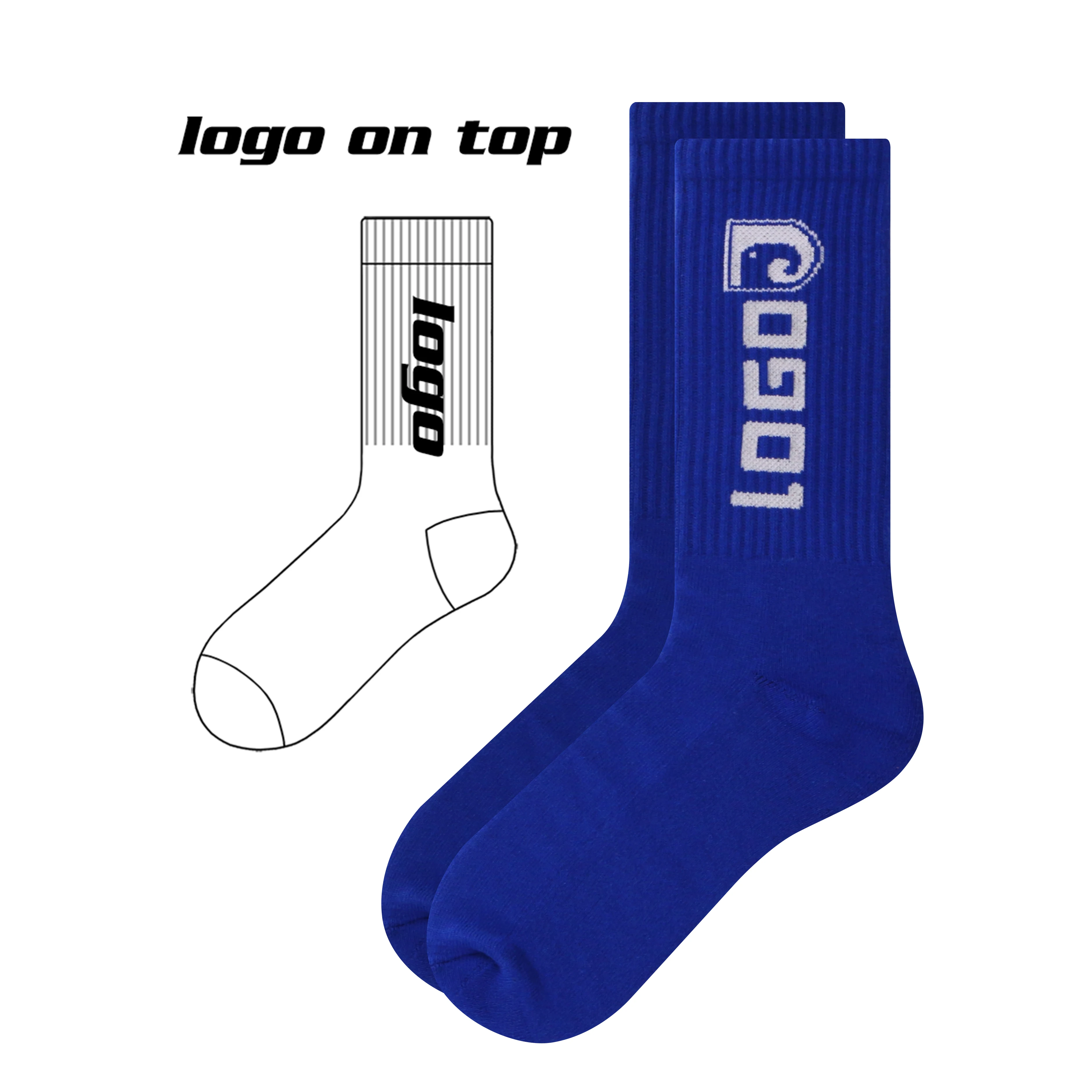 socks with your logo custom colorful socks unisex sports socks custom logo