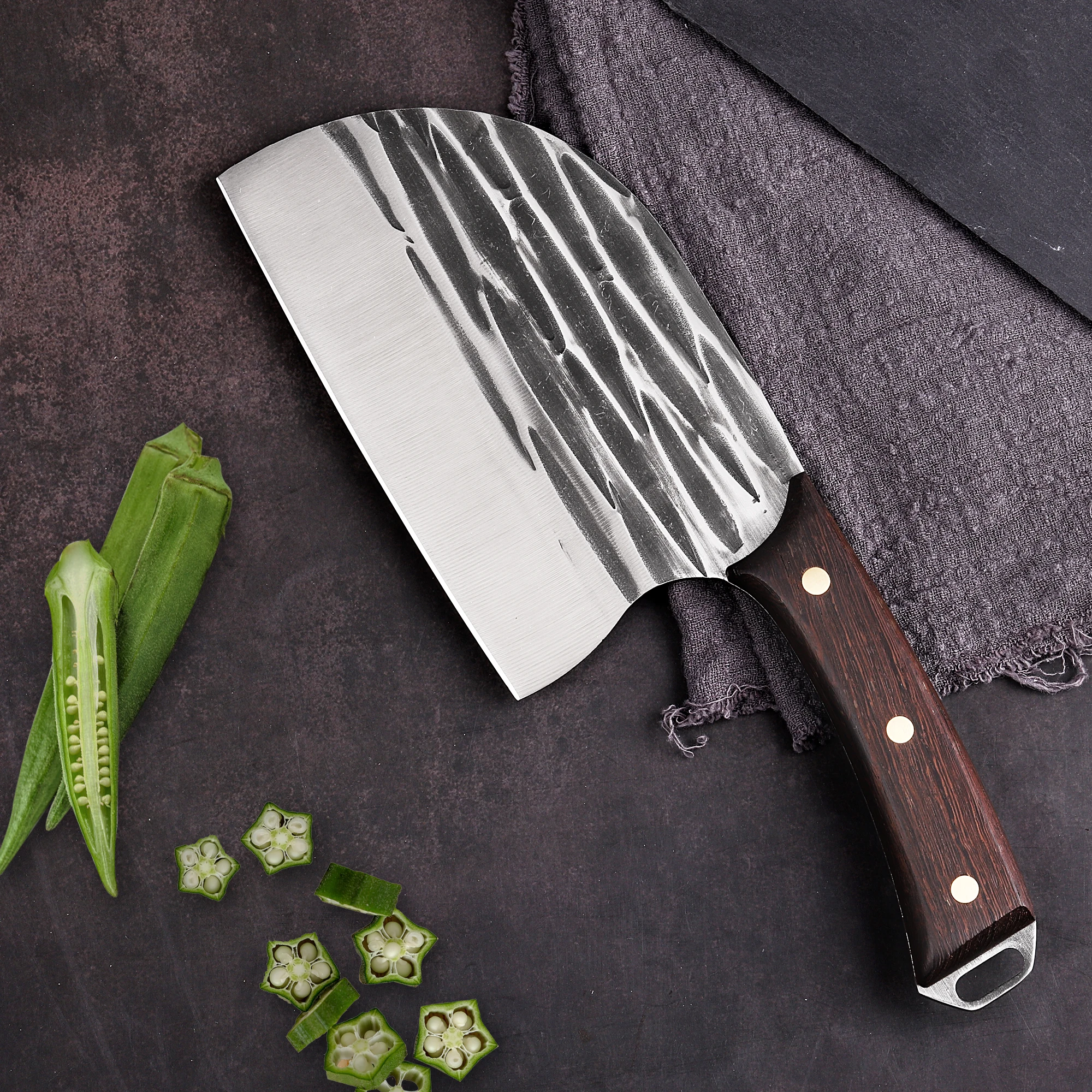 Professional Bone Chopping Knife Sharp Kitchen Knife Stainless Steel Butcher Knife