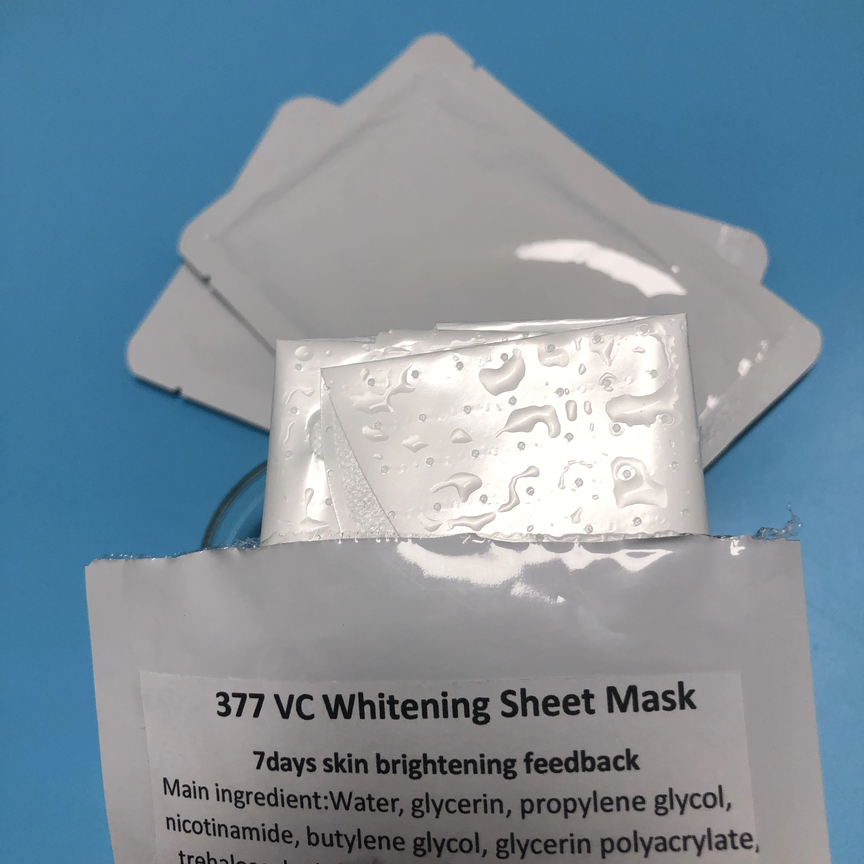 Wholesale Korean Private Label Face Organic Brightening Cosmetic Sheet  377 Vitamin C  Whiten Facial Mask