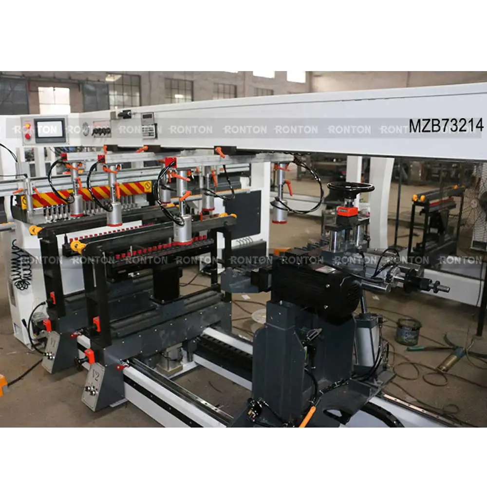 Деревообрабатывающий станок MZ73214, четыре головки, шпиндели, сверлильный станок для отверстий по дереву для мебели
