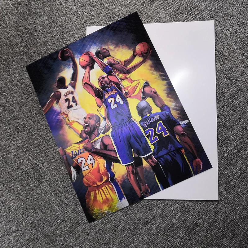 
3D flip poster of basketball player lenticular poster of Kobe 