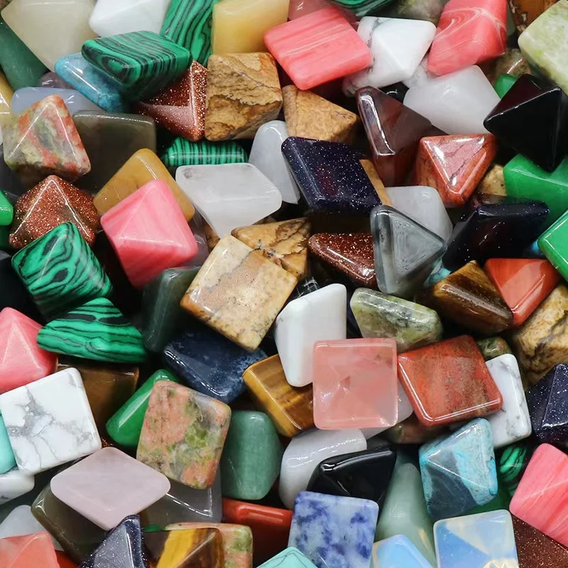 Hot Sale Wholesale Bulk Natural Crystal Semi Precious Gemstone Various Materials Orgone Pyramid Energy