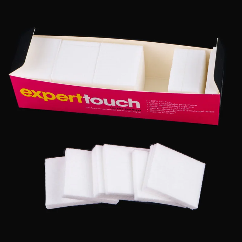 Nail Art Cleaner Tools Wholesale Nail Polish Remover Cotton Manicure Lint Free Napkins Soak Off Nail Wipes