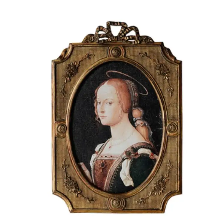 Antique 5x7 inch gold decoration picture frame Resin photo frame for home decor