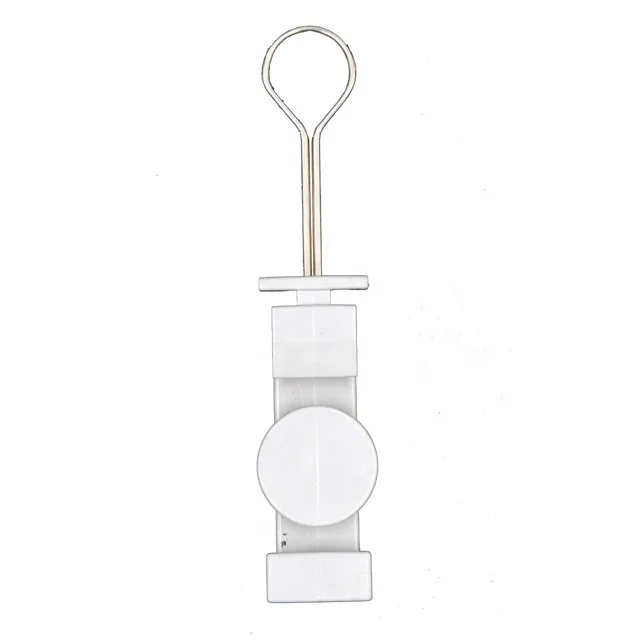 FTTH Plastic S Type Wedge Anchor Clamp Holder for Tension Clamp Drop Wire Flat Fiber Optical Cable Accessory
