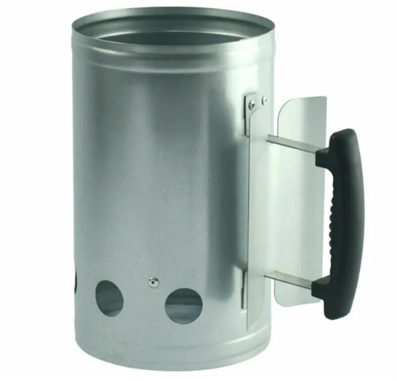 Charcoal camping fire starter outdoor ignition barrel wood round fire starter stainless steel Charcoal barrel