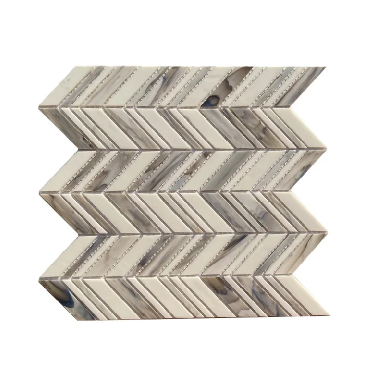 Wall arts Kitchen backsplash tile mosaic wall Board mixed-color mosaic tiles luxury bathroom tiles mixed glass mosaic