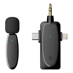 Professional Mini Wireless Mic 3 ports Laptop best dual Wireless Lavalier Microphones for Teacher Recording news reporter