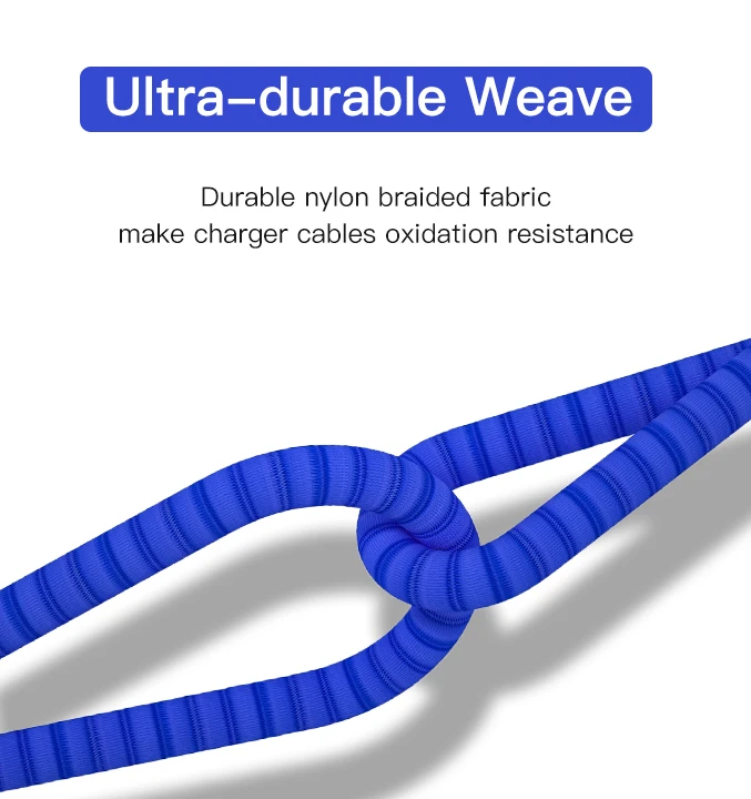  Amazon Hot-selling 20w Long Data Cable With Micro lighting and Type-c Port