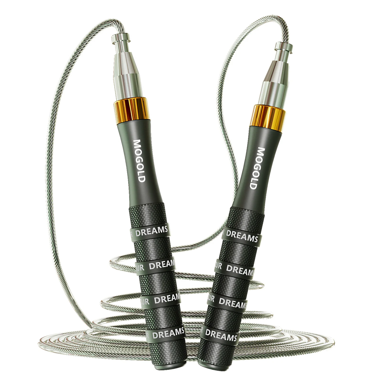 High Quality Speed Jump Rope Lightweight Self-locking Jumping rope with 2.5mm thick rope cord for workout fitness